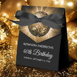 Ballotins Gold 40th Birthday Party Gold Disco Ball<br><div class="desc">Gold Quarantième Anniversaire Gold Disco Ball Party Favor boîte cadeau. La boîte cadeau Gold and Black 40th Birthday Party est parfaite pour une fête moderne 40th Birthday Party. Veuillez contacter le concepteur pour les articles correspondants.</div>