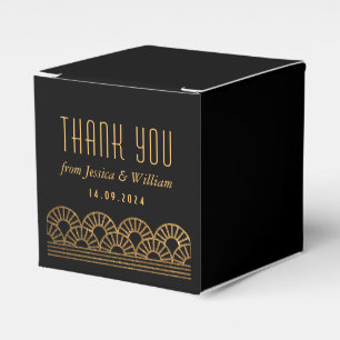 Ballotins Gold Art Déco Mariage Réception Ballotin invité