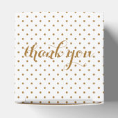 Ballotins Gold Confetti boîte de préférence de mariage (Haut)