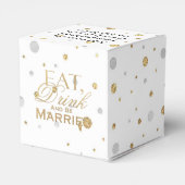 Ballotins Gold Confetti Manger Boire et être marié (Arrière)