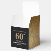 Ballotins Gold Confetti Noir 60e anniversaire Ballotin (Ouvert)