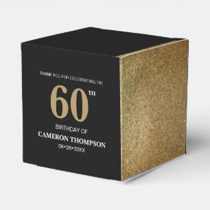 Ballotins Gold Confetti Noir 60e anniversaire Ballotin