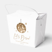 Ballotins Gold Disco Ball Let's Disco Anniversaire (Arrière)