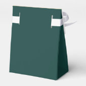 Ballotins Gold Emerald Green Wedding Favor Box (Arrière)
