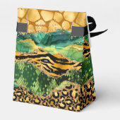 Ballotins Gold et Green Safari Agate Anniversaire Merci (Arrière)