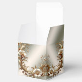 Ballotins Gold Floral Favor Box (Ouvert)
