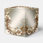Ballotins Gold Floral Favor Box (Arrière)
