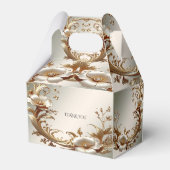 Ballotins Gold Floral Favor Box (Arrière)