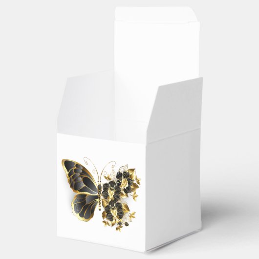 Ballotins Gold flower Butterfly with Black Orchid (Ouvert)