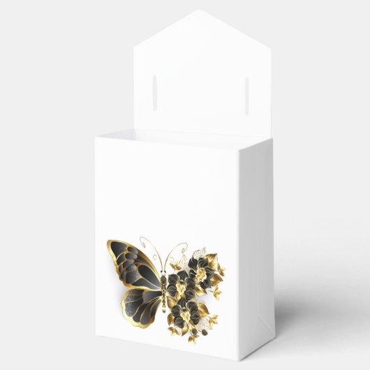Ballotins Gold flower Butterfly with Black Orchid (Ouvert)