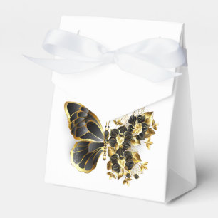 Ballotins Gold flower Butterfly with Black Orchid