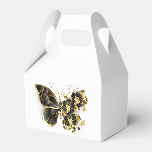 Ballotins Gold flower Butterfly with Black Orchid (Verso)
