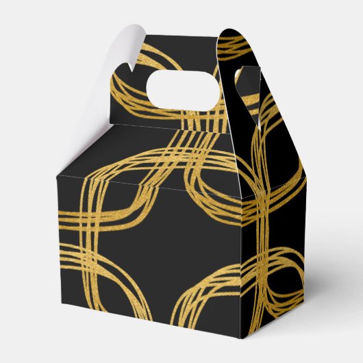 Ballotins Gold Foil Scribble Circle Parti moderne Favoriser  (Arrière)