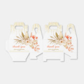 Ballotins Gold Glitter Chain Yellow Orange Flower Birthday (Déplié)