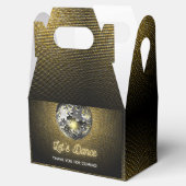 Ballotins Gold Halftone Disco Ball Dansons Anniversaire (Ouvert)