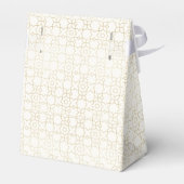 Ballotins Gold & Ivory Art Deco Pattern with Bow Wedding (Arrière)