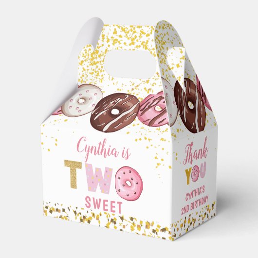 Ballotins Gold Parties scintillant Two Sweet Donut 2e fête d (Verso)