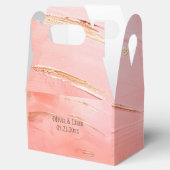 Ballotins Gold Peach Melon Nom Abstrait Mariage moderne (Ouvert)