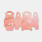 Ballotins Gold Peach Melon Nom Abstrait Mariage moderne (Déplié)