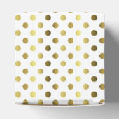 Ballotins Gold Polka Point Mariage Favor boîte cadeau (Haut)