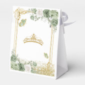 Ballotins Gold Quinceañera Sage Green Crown Butterfly (Arrière)