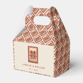 Ballotins Gold Rectangle Double Bonheur Mariage chinois Fa (Verso)