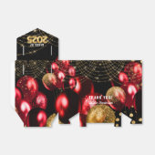 Ballotins Gold Red Classe de 2025 Graduation Party (Déplié)