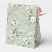 Ballotins Gold Sage Vert Aquarelle Nom Floral Mariage (Arrière)