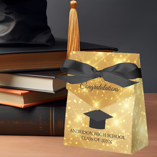 Ballotins Gold Sparkle Graduation Chic Custom Party