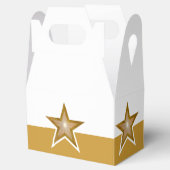 Ballotins Gold Star imprimer pour boîte blanche or (Ouvert)