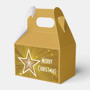 Ballotins Gold Star print Joyeux ballotin de Noël