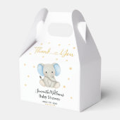 Ballotins Gold Stars Elephant Baby shower Ballotin (Verso)