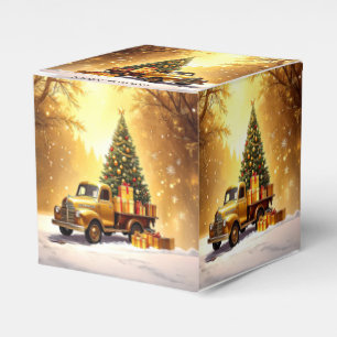 Ballotins Gold Truck Christmas Tree Ballotin de vacances