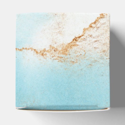 Ballotins Gold Turquoise Nom Abstrait Script Modern Mariage (Haut)