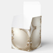 Ballotins Golden Ornate Frame with Pearls Favor Box (Ouvert)