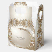 Ballotins Golden Ornate Frame with Pearls Favor Box (Ouvert)