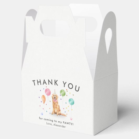 Ballotins Golden Retriev Pawty Chien chiot Anniversaire Merc (Ouvert)