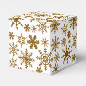 Ballotins Golden Snowflakes Festive Mariage de Noël (Arrière)