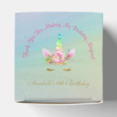 Ballotins Golden Unicorn Rainbow Merci Cupcake Box (Haut)