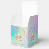 Ballotins Golden Unicorn Rainbow Merci Cupcake Box (Ouvert)