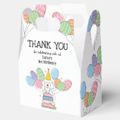 Ballotins Goldendoodle Chien Anniversaire Merci Ballotin (Ouvert)