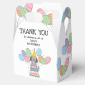 Ballotins Goldendoodle Chien Anniversaire Merci Ballotin (Ouvert)