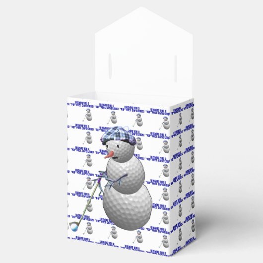 Ballotins Golf Ball Snowman Noël (Ouvert)