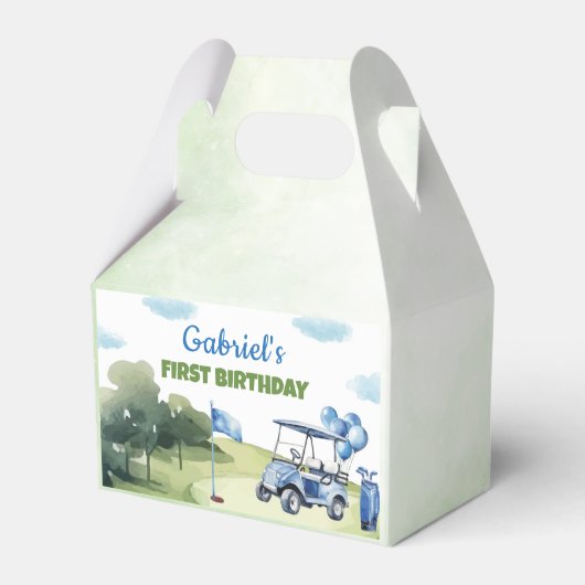 Ballotins Golf Mini Thème Garçon Anniversaire Ballotin de fê (Arrière)