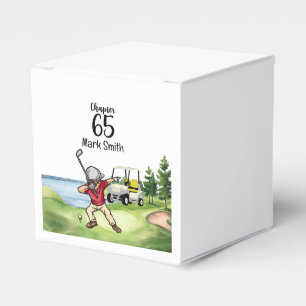 Ballotins Golfer 65e anniversaire Dabbing avec voiturette de