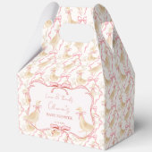 Ballotins Goose nursery rhymes pink baby shower personalized (Recto)