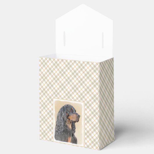 Ballotins Gordon Setter Peinture - Joli art original chien (Ouvert)