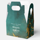 Ballotins Goth Floral Turquoise Et Or (Ouvert)