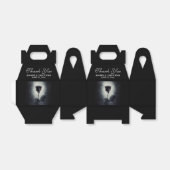 Ballotins Goth Rose noir goutte de sang Mariage Macabre (Déplié)