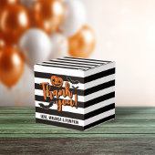 Ballotins Goth Stripes Citrouille Bats Halloween Merci